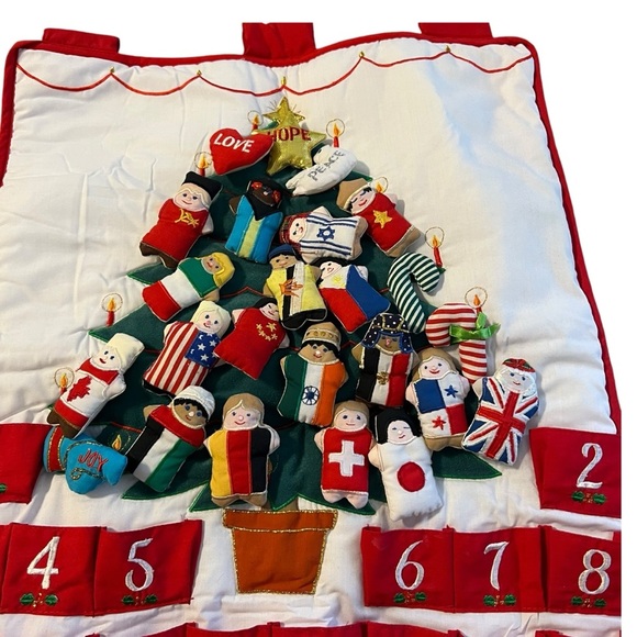 Vintage Alma’s Design advent calendar Peace And Love Around The World Christmas - Picture 8 of 11